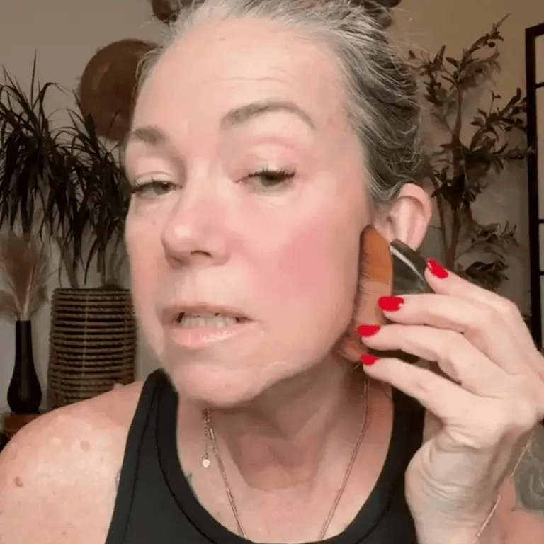 Step 3 — Under-eyes and jawline, feather-light