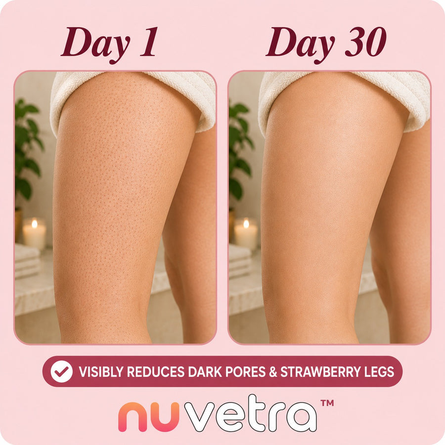 NUVETRA Natural Boar Bristle Dry Body Brush